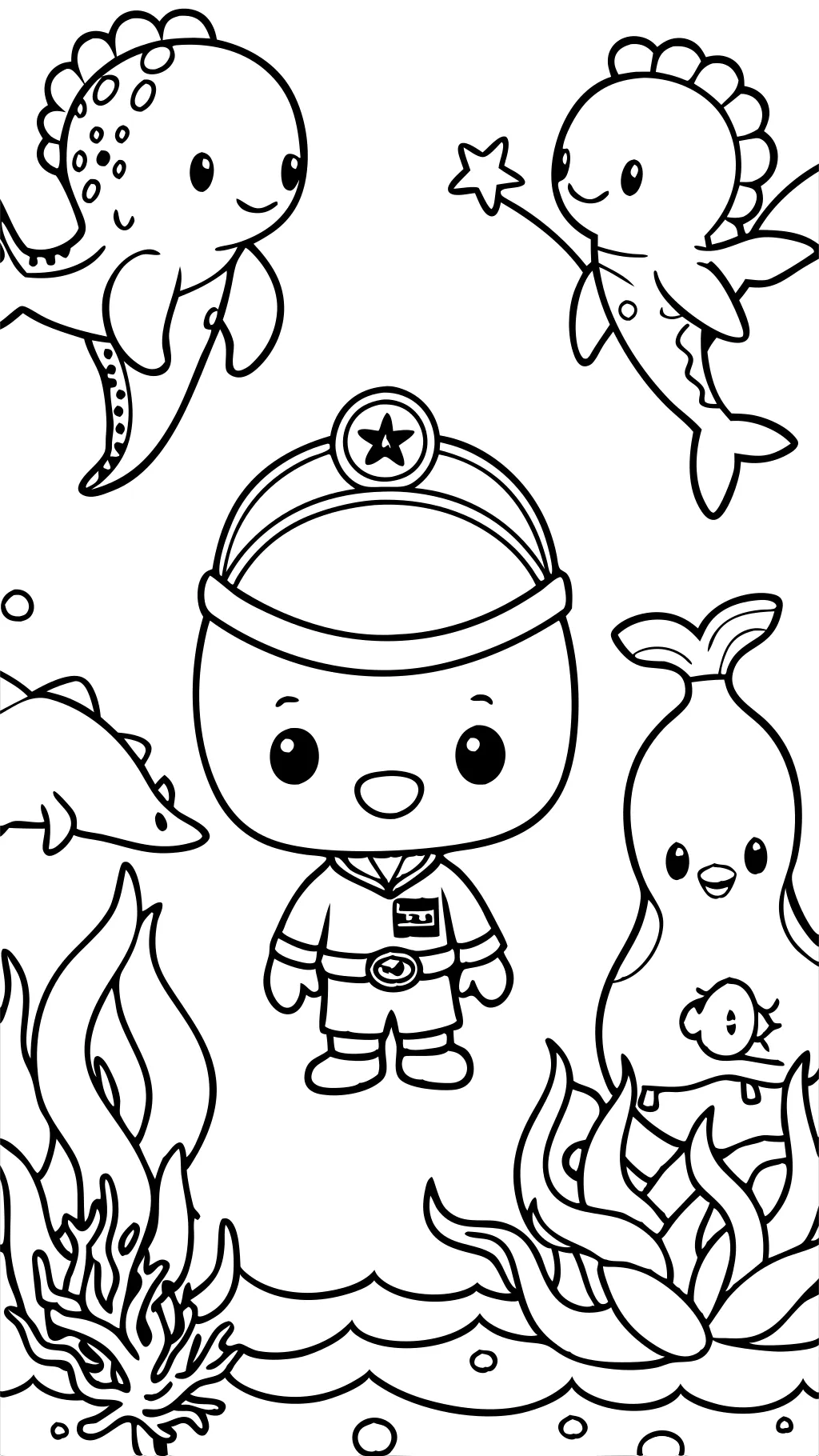 Página para colorear de Octonauts